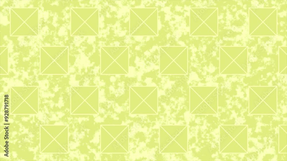 Yellow color complex pattern abstract design noisy loop able Background