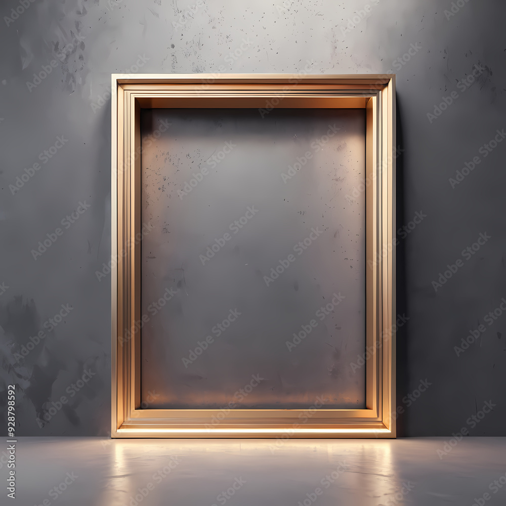 Minimalis design with a bold rectangular frame in the foreground with light flares for a sophisticated look Minimalis design with a bold rectangular frame in the foreground with light flares for a sophisticated look