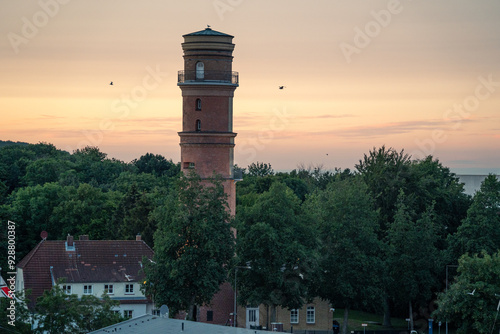 Obraz na płótnie Historischer alter Leuchtturm in Travemünde