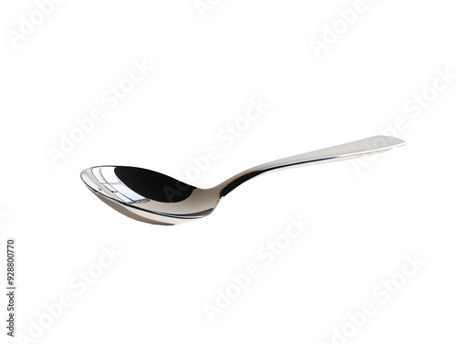 a spoon on a white surface