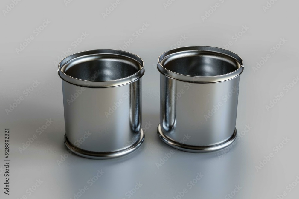 A pair of decorative silver cups placed on a table, ideal for use as props in product photography or as a simple yet elegant design element A pair of decorative silver cups placed on a table, ideal for use as props in product photography or as a simple yet elegant design element