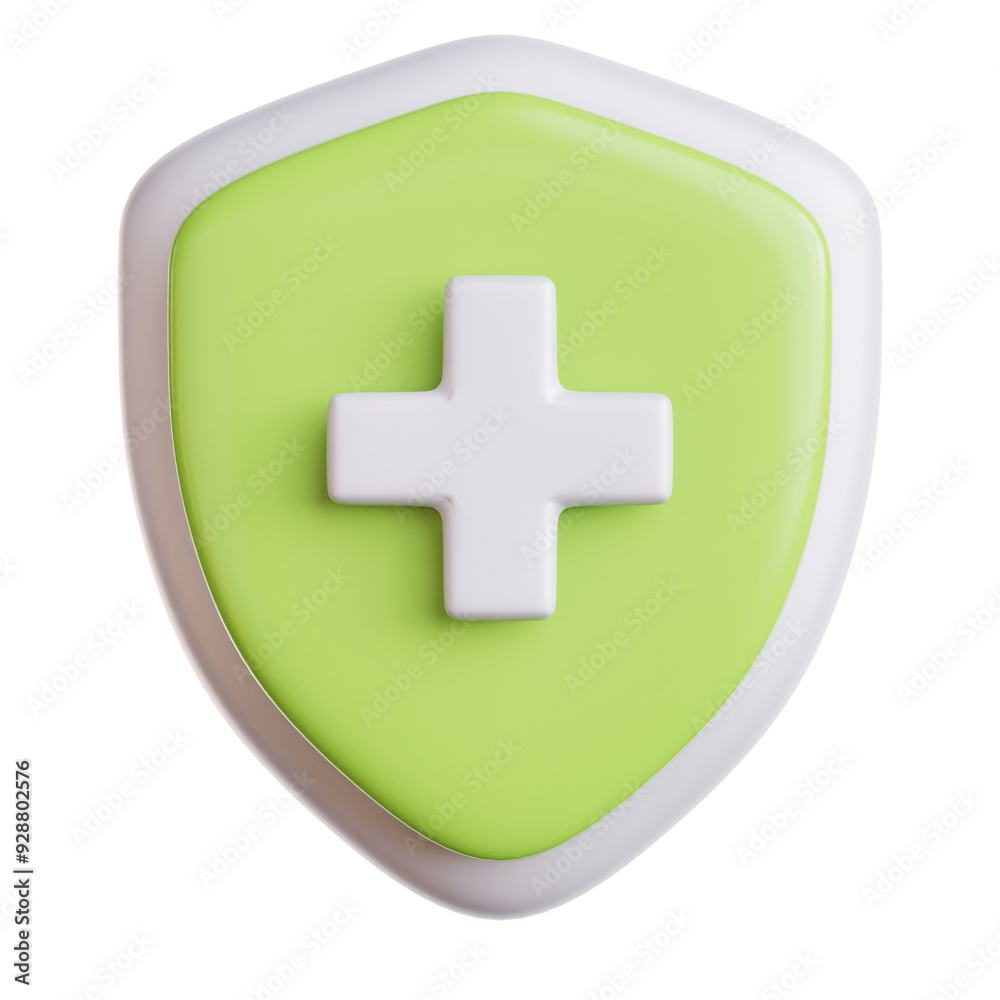 Fototapeta premium 3d rendering of shield healthcare concept