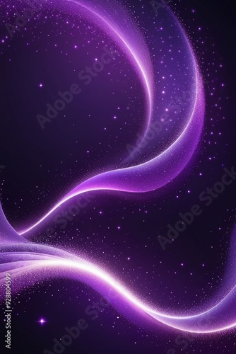 Purple sound waves, abstract background, vertical composition