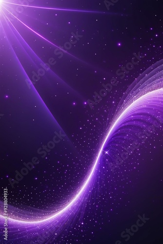 Purple sound waves, abstract background, vertical composition