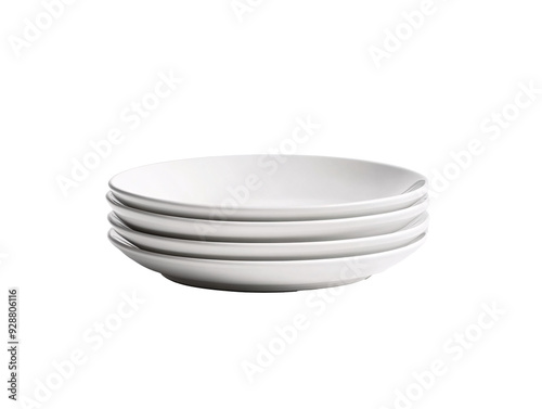 Obraz na płótnie a stack of white plates w salonie
