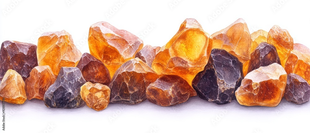 A stunning display of various colorful amber stones showcasing their natural beauty and unique textures. A stunning display of various colorful amber stones showcasing their natural beauty and unique textures.