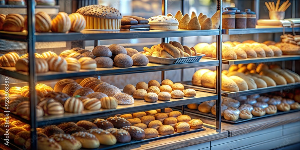 A 3D loaf of bread with steam rising in a soft, cozy bakery environment, representing freshly baked goods A 3D loaf of bread with steam rising in a soft, cozy bakery environment, representing freshly baked goods