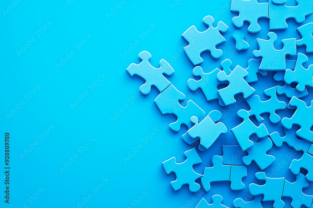 blue puzzles, textures and background blue puzzles, textures and background