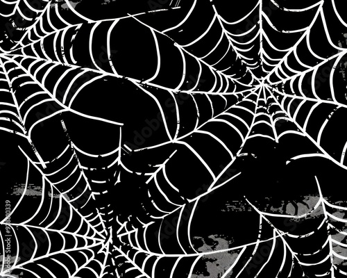 Spooky spiderweb pattern photo