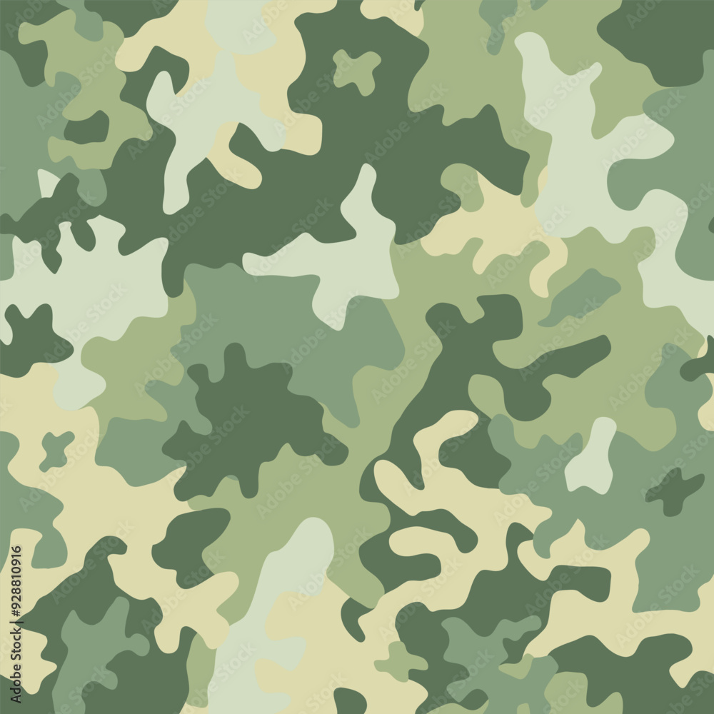 Green camouflage pattern background. Seamless green camouflage. Classic green army clothing style. Forest masking camo. Green brown black olive colors military texture. Vector Green camouflage pattern background. Seamless green camouflage. Classic green army clothing style. Forest masking camo. Green brown black olive colors military texture. Vector