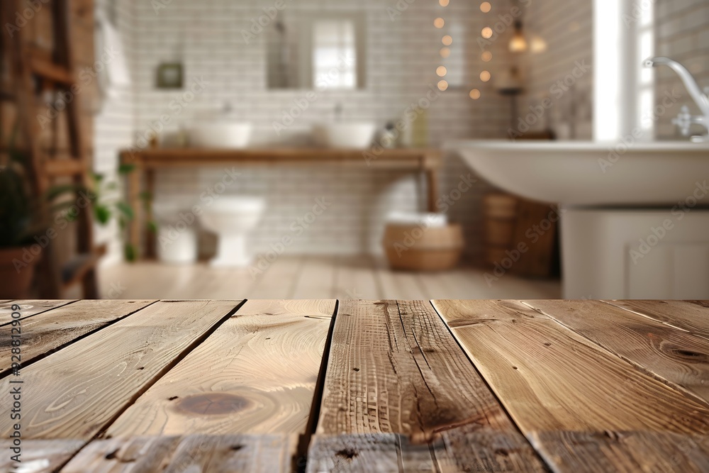 Cozy and Inviting Bathroom with Rustic Wooden Elements Cozy and Inviting Bathroom with Rustic Wooden Elements