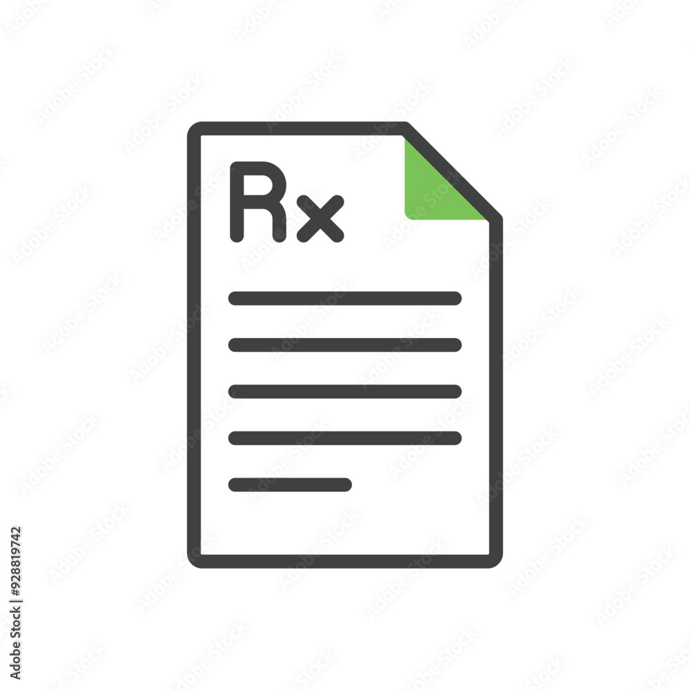 Prescription vector icon Prescription vector icon