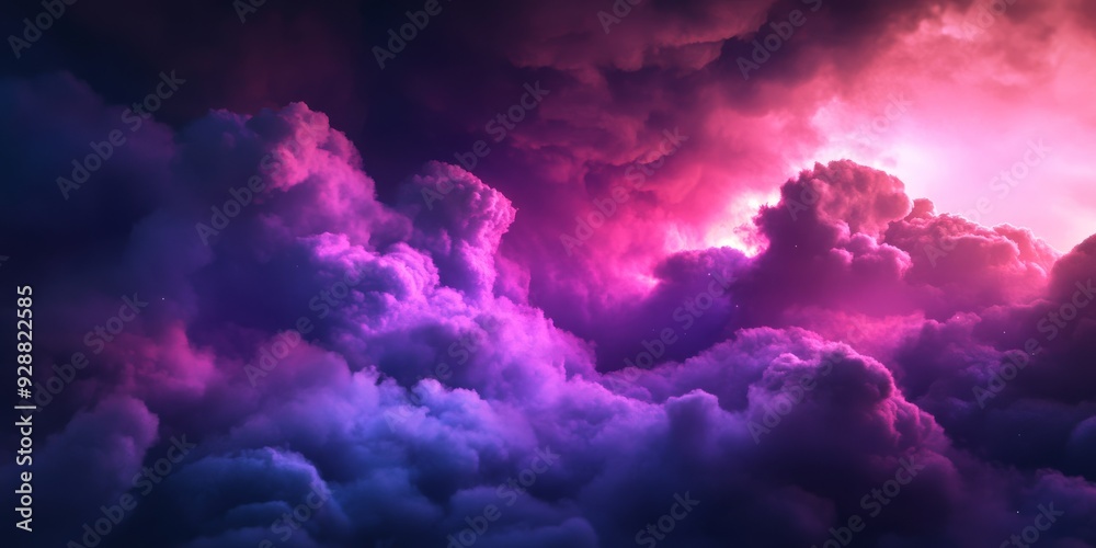 A stunning display of colorful clouds at dusk, blending shades of purple, pink, and blue into a magical sky A stunning display of colorful clouds at dusk, blending shades of purple, pink, and blue into a magical sky