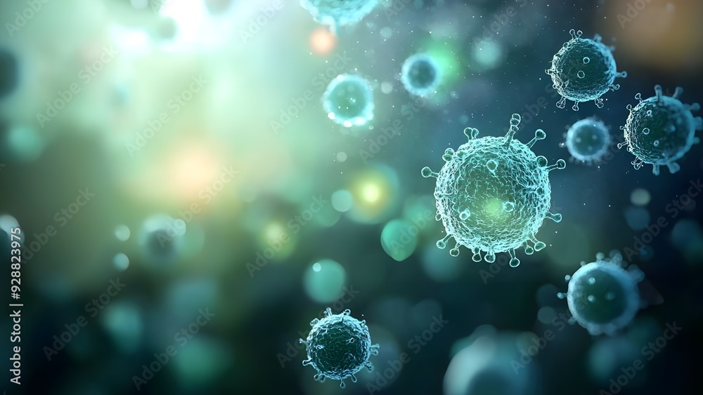Abstract Microscopic Virus Cells Background. Abstract Microscopic Virus Cells Background.
