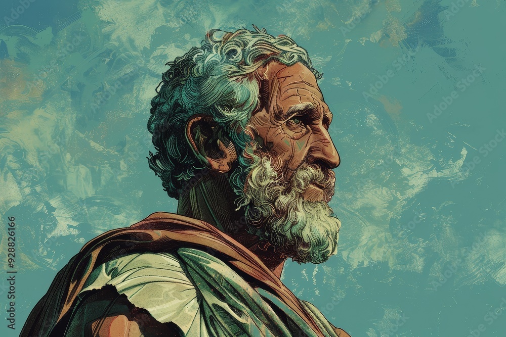 Obraz premium Zeno of Citium, Founder of Stoicism