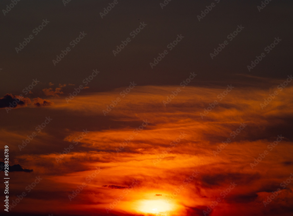 Fototapeta premium sunset in the sky