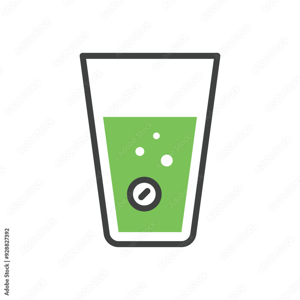 Fizzing Tablets vector icon Fizzing Tablets vector icon