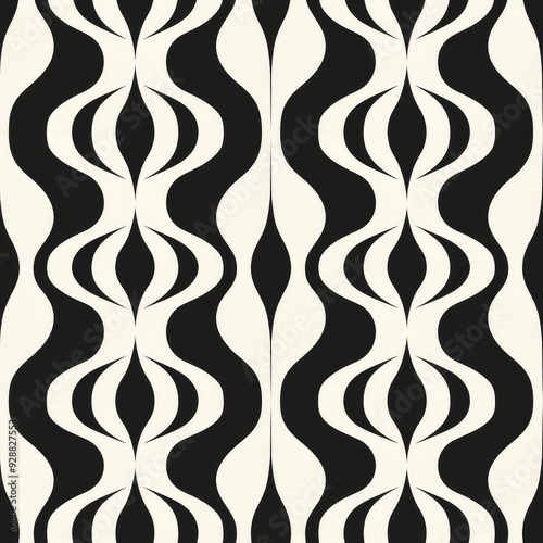 Visually Intriguing Optical Illusion Tile Pattern