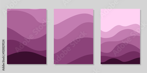 Cover or flyer template with abstract paper cut background, Vector template in carving art style
