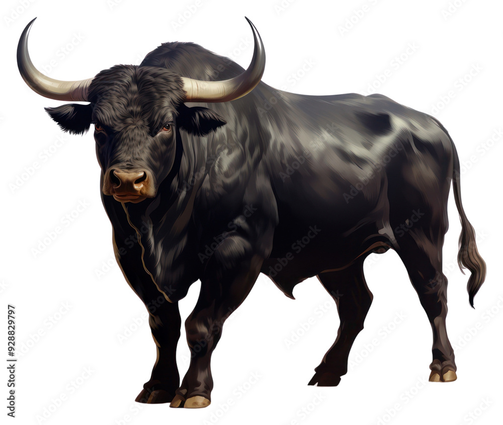 Naklejka premium PNG Livestock wildlife buffalo cattle.