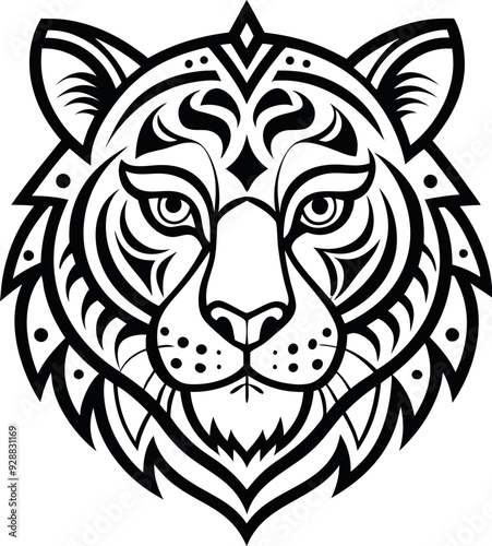 tiger mandala design