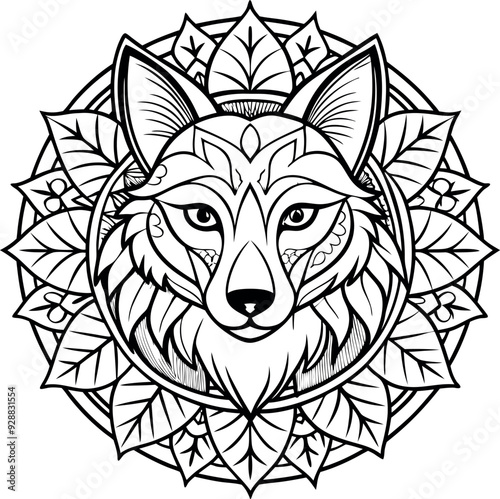 tiger mandala design