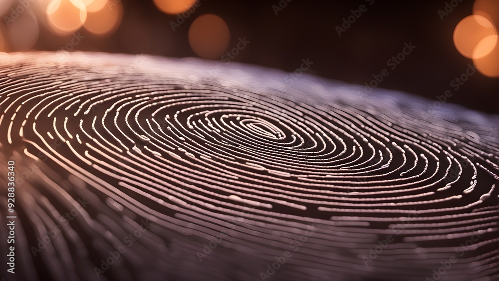 A close up of a fingerprint with a blurry background A close up of a fingerprint with a blurry background