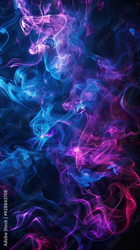 Obraz premium Abstract colorful smoke