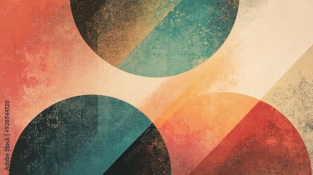 Retro Modernity: Abstract Graphic Design with Grainy Gradients and Vintage Textures Retro Modernity: Abstract Graphic Design with Grainy Gradients and Vintage Textures