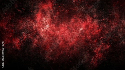 Crimson Abstract Texture A dark textured background with splashes of red creating a sense of chaos and energy