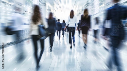 Wallpaper Mural Business team success blurred background illustration generated by ai Torontodigital.ca