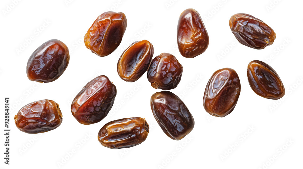 Dried dates floating in mid-air on a transparent background PNG Dried dates floating in mid-air on a transparent background PNG