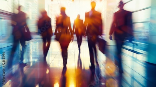 Business team success blurred background illustration generated by ai