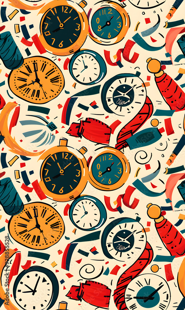 New Year and Christmas 2d cartoon or graphic advertising background, Seamless pattern New Year and Christmas 2d cartoon or graphic advertising background, Seamless pattern