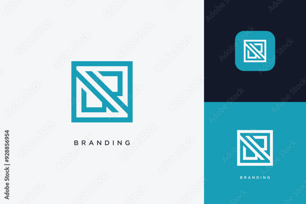 Abstract Digital App Brand Logo Abstract Digital App Brand Logo