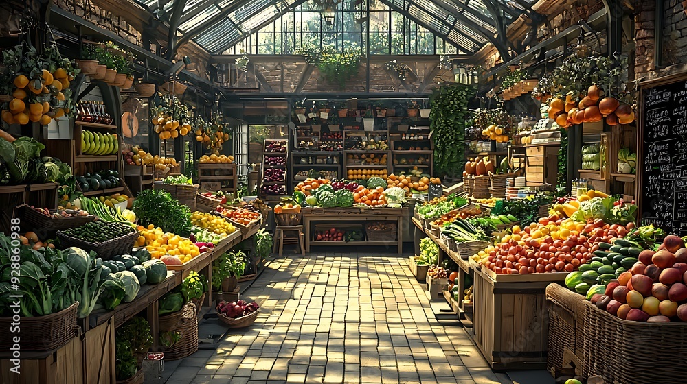 Fresh Produce Market Stall. Fresh Produce Market Stall.