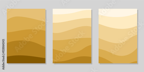 Cover or flyer template with abstract paper cut background, Vector template in carving art style