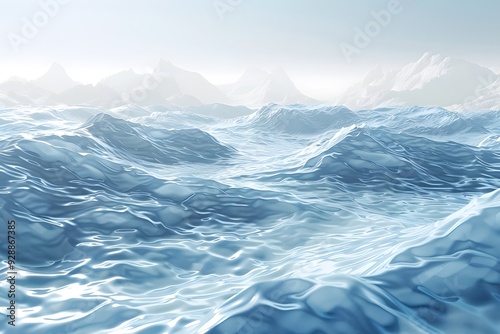 Serene Ocean Waves Under a Soft Horizon