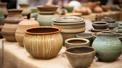 Handcrafted Pottery Collection Showcased at Artisanal Craft Fair