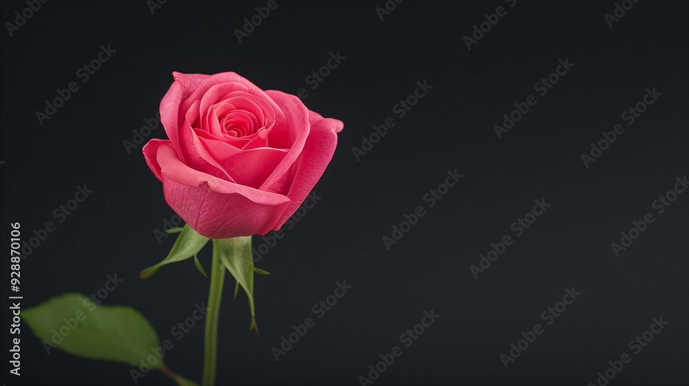Photorealistic Close Up of a Blooming Red Rose Against Dark Background Romantic Occasions Valentine's Day Nature Inspiration and Floral Design High Detail and Vivid Colors Enhance Visual Appeal Photorealistic Close Up of a Blooming Red Rose Against Dark Background Romantic Occasions Valentine's Day Nature Inspiration and Floral Design High Detail and Vivid Colors Enhance Visual Appeal