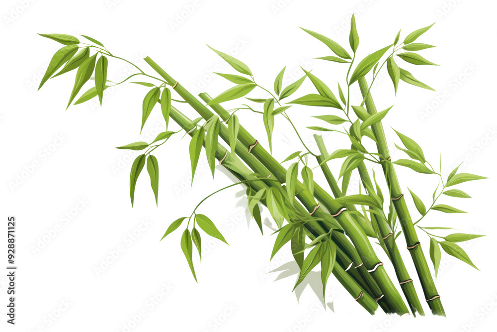 Obraz premium PNG Bamboo plant white background asparagus.