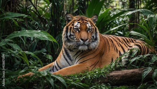 tiger in the jungle photo