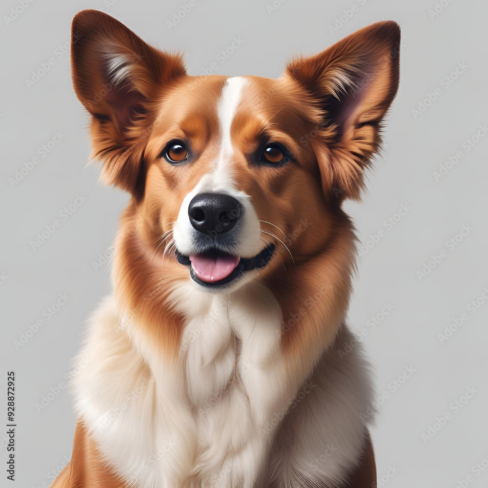 Portrait of a corgi dog Portrait of a corgi dog