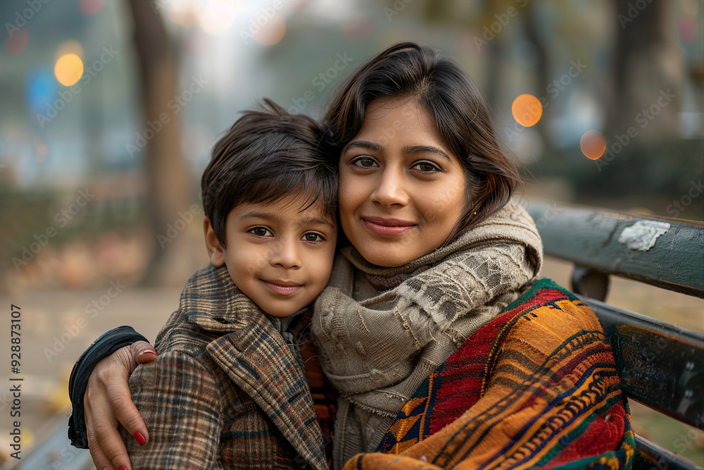 AI generated picture beautiful parent with small child AI generated picture beautiful parent with small child