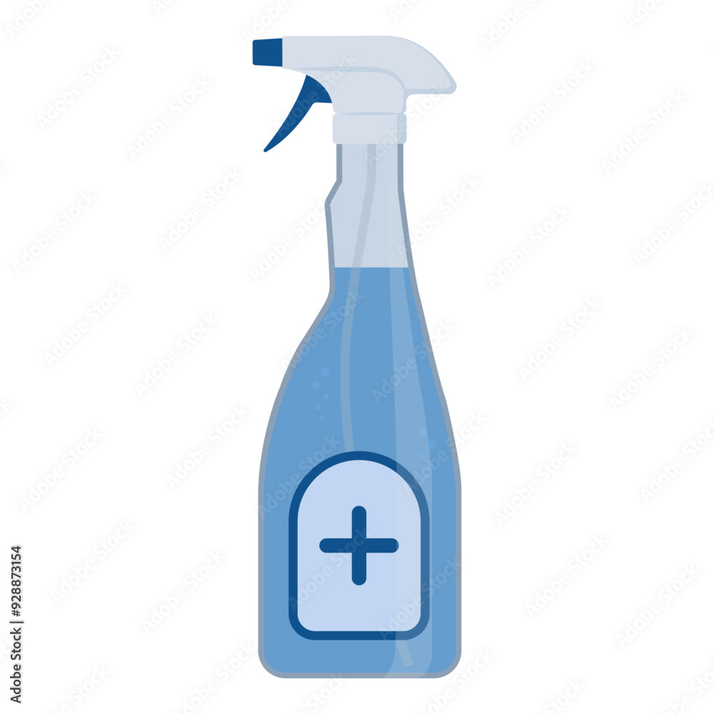 Sanitizing spray detergent in a plastic bottle Sanitizing spray detergent in a plastic bottle