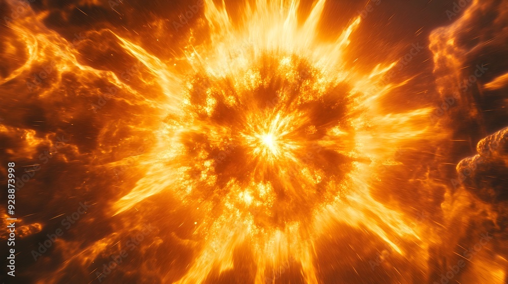 Intense Nuclear Fission Reaction Burst with Scattering Particles and Powerful Radiation Intense Nuclear Fission Reaction Burst with Scattering Particles and Powerful Radiation