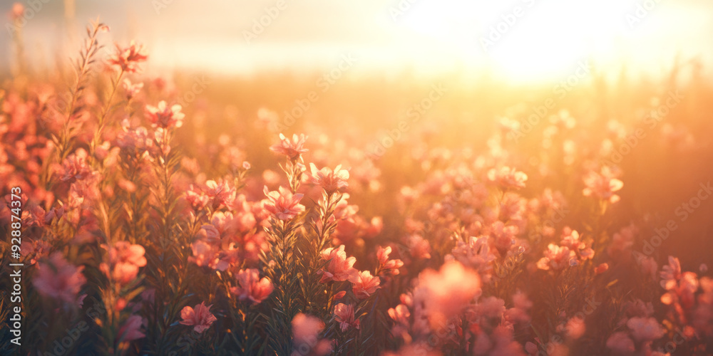 Vibrant Autumn Meadow at Sunset A Burst of Color Vibrant Autumn Meadow at Sunset A Burst of Color