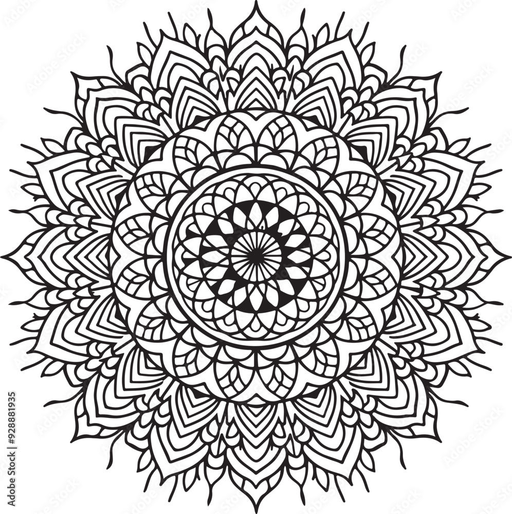 mandala design vector art illustration silhouette mandala design vector art illustration silhouette