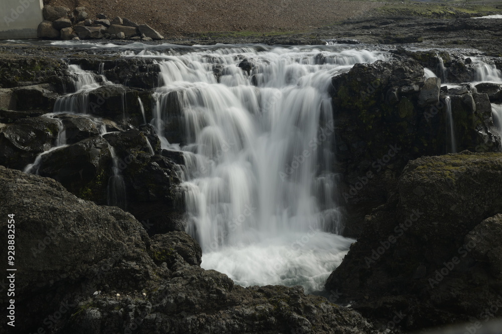 Gýgjarfoss waterfall, iceland Gýgjarfoss waterfall, iceland