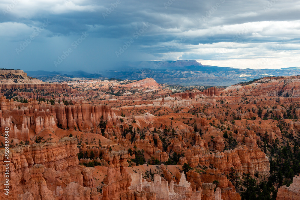 Bryce Canyon with dramatic thunder clouds, Bryce Canyon national park, Utah, USA. Bryce Canyon with dramatic thunder clouds, Bryce Canyon national park, Utah, USA.